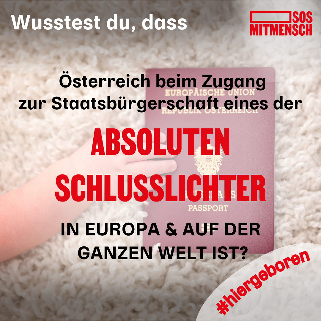 Fakten zu Einbürgerung in Österreich / (c) SOS Mitmensch